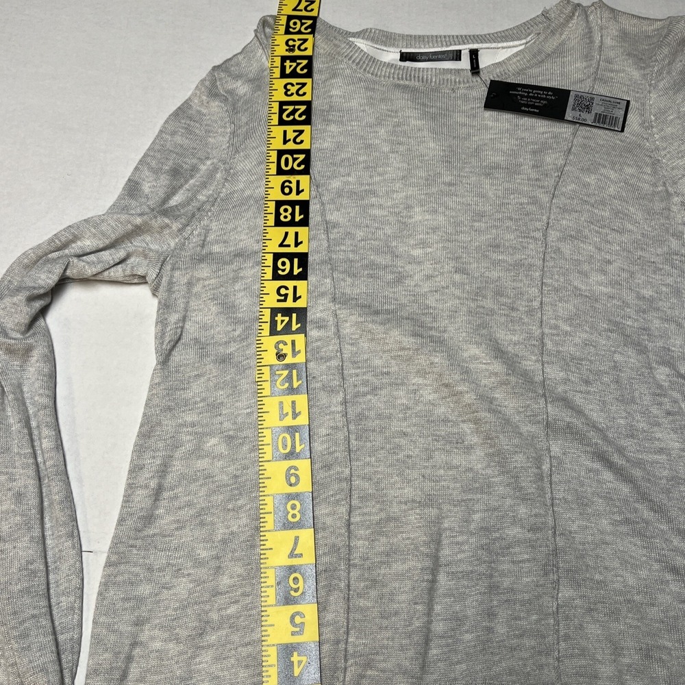 Daisy Fuentes Women's SZ Large Sweater Media Split Back Hi Low NWT - Picture 8 of 12
